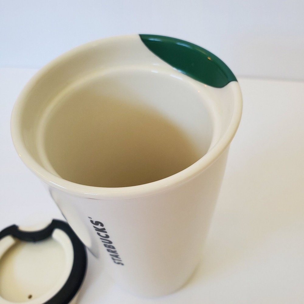 Starbucks Coffee Travel Tumbler with Lid Boy Green Balloon 12oz 2014 Series - Picture 5 of 9